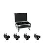 EUROLITE Set 4x LED THA-40PC bk + Case