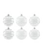 EUROPALMS Deco Kerst Bal 7cm, helder, diverse designs 6x