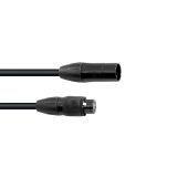 EUROLITE DMX cable SEC-1 IP65 3pin 1m black