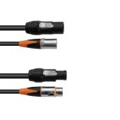 EUROLITE Combi Cable DT-2 DMX IP T-Con/3 Pin XLR 5mtr