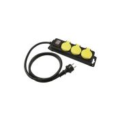 EUROLITE Distributor 3-fold IP44 bk 5 m