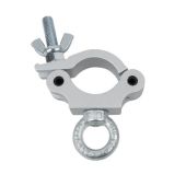 Showtec Half Coupler + Eye 230 kg Silver, Slimline for 50mm tube
