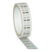 Showtec Markertape 25 mm/33 m "15 m" indicator, wit