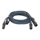 DAP FP-13150 Hybride Kabel - PowerCON True1 & 3-pin XLR DMX & Stroom - 150 cm