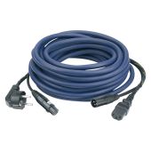 DAP FP0815 - Schuko/XLR F - IEC/XLR M 15 m AUDIO voeding-/signaalkabel
