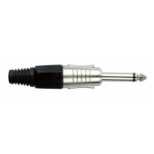 Dap Jackplug 6.3 mm Mono zwarte eindkap