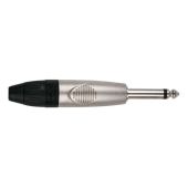 Dap 6.3mm Jack X-type Mono with black endcap Nickel housing
