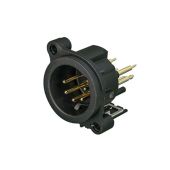 Neutrik 5 Pole male XLR receptaclel Horizontale PCB-montage