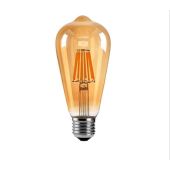 Led Designlamp ST64C - 4W - 2700K - E27 - SMOKED - 220V - PLASTIC - DIMMABLE