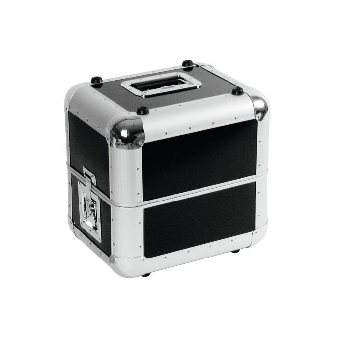 ROADINGER Record Case ALU 50/50, rounded, black