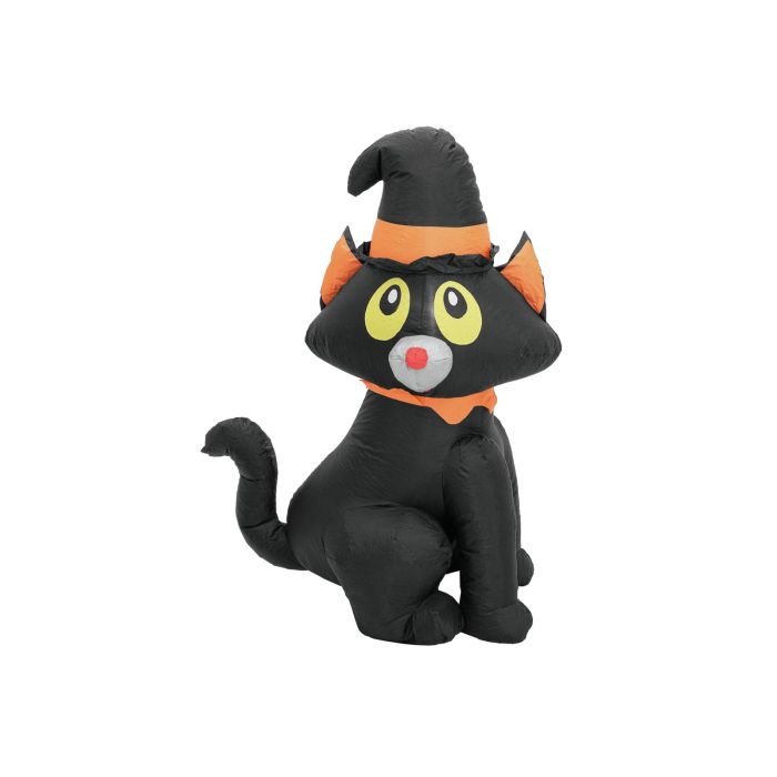 EUROPALMS Halloween zelf opblazende Kat 122cm