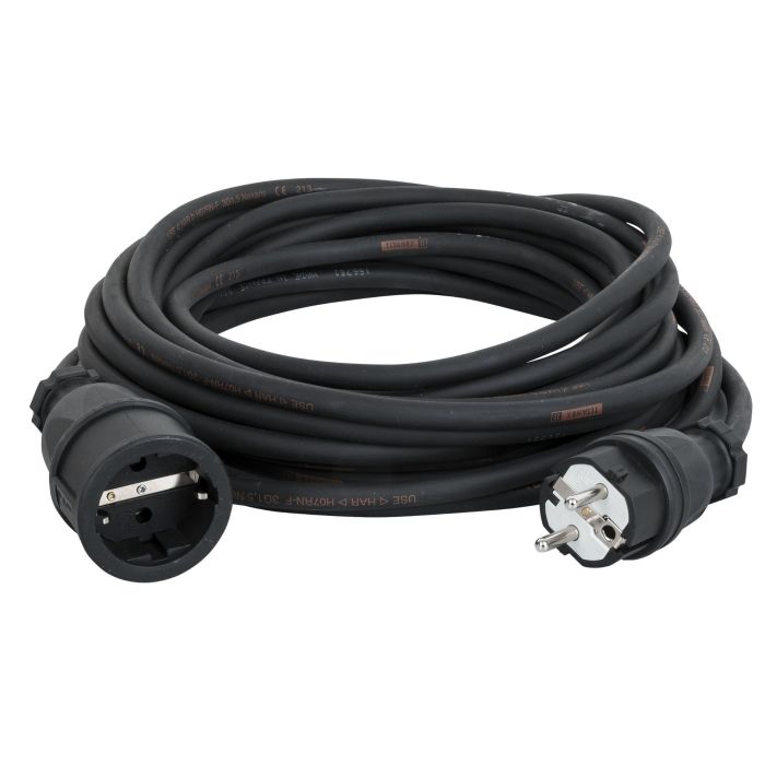 Showtec Verlengkabel Schucko/Schucko 25m 3 x 1.5mm Titanex with AB