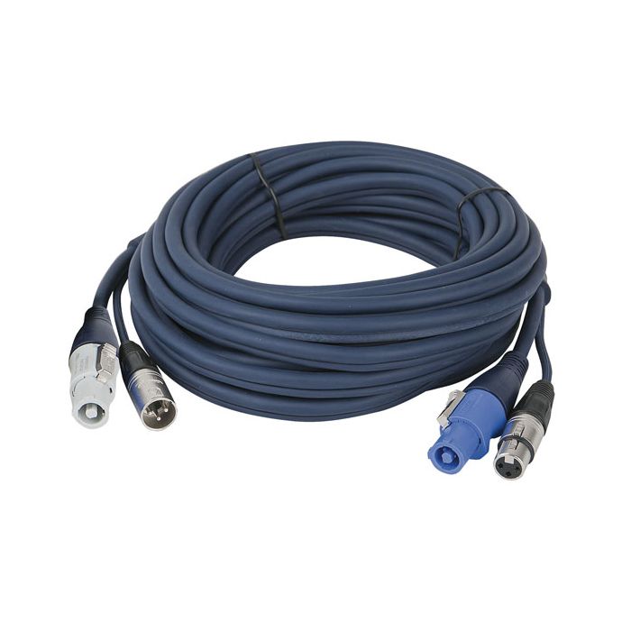 DAP Powercon / XLR Combi Verlengkabel 6m