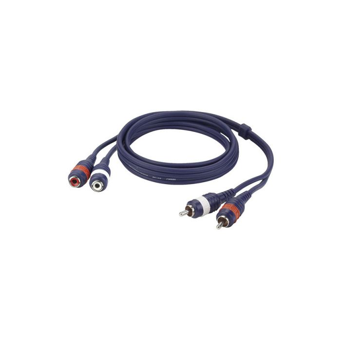 DAP FL27150 RCA verlengkabel van 2x cinch naar 2x cinch 1,5 mtr