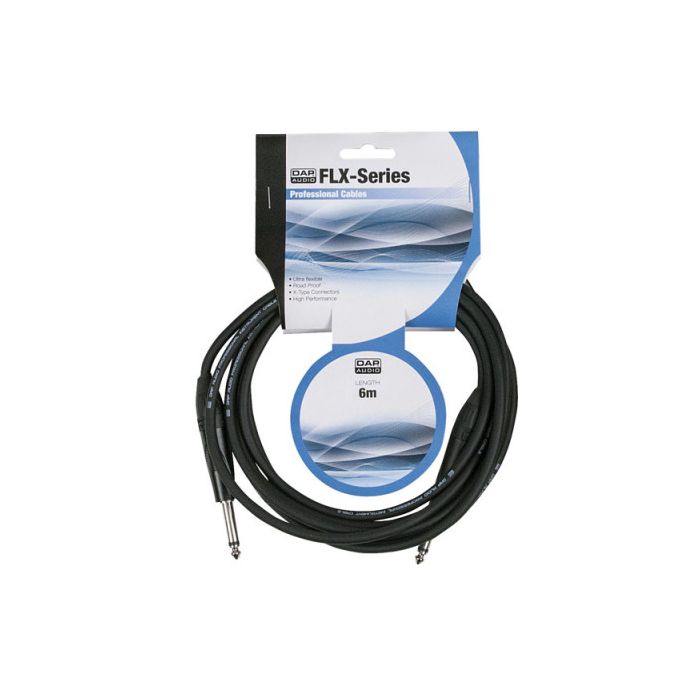 DAP FLX05 - mono Jack kabel Black 6 m X-type