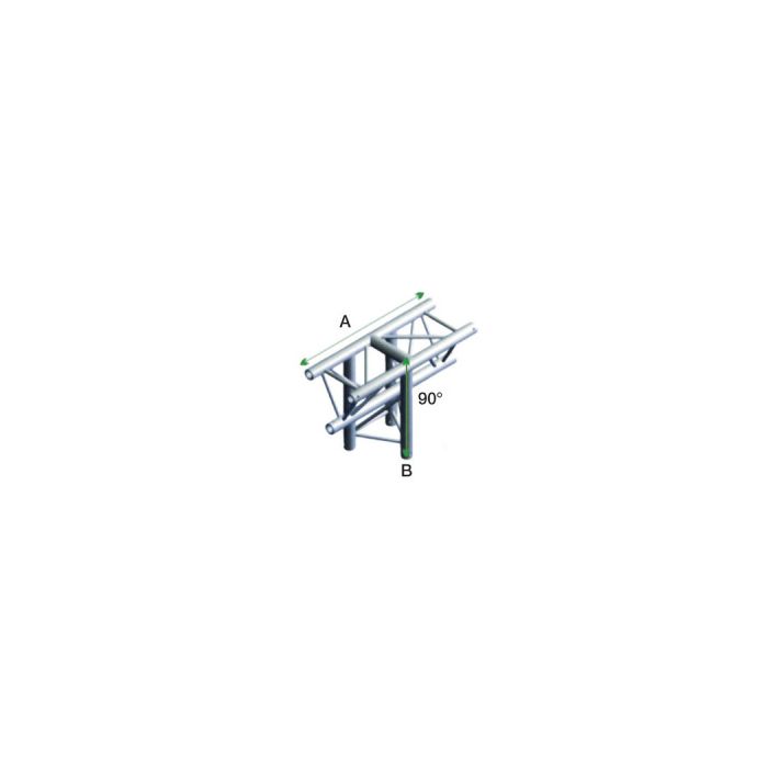 Milos ATB35 - PT30018 Driehoek Truss T-cross 90° 3-way Vertical apex down
